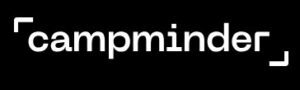 black background with white text campminder