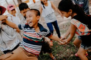 young kids at summer camp
