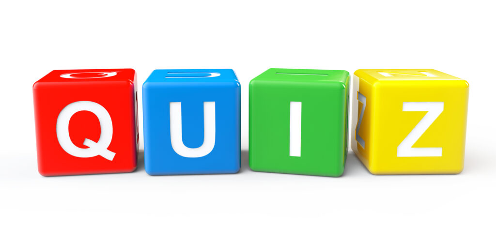 Colorful blocks spelling 'QUIZ' for fun summer camp activities and challenges directory.