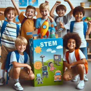 real kids having fun at STEM Summer camp in Trenton, NJ