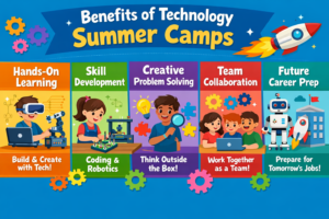 Explore the benefits of technology summer camps: hands-on learning, skill development, and team collaboration.